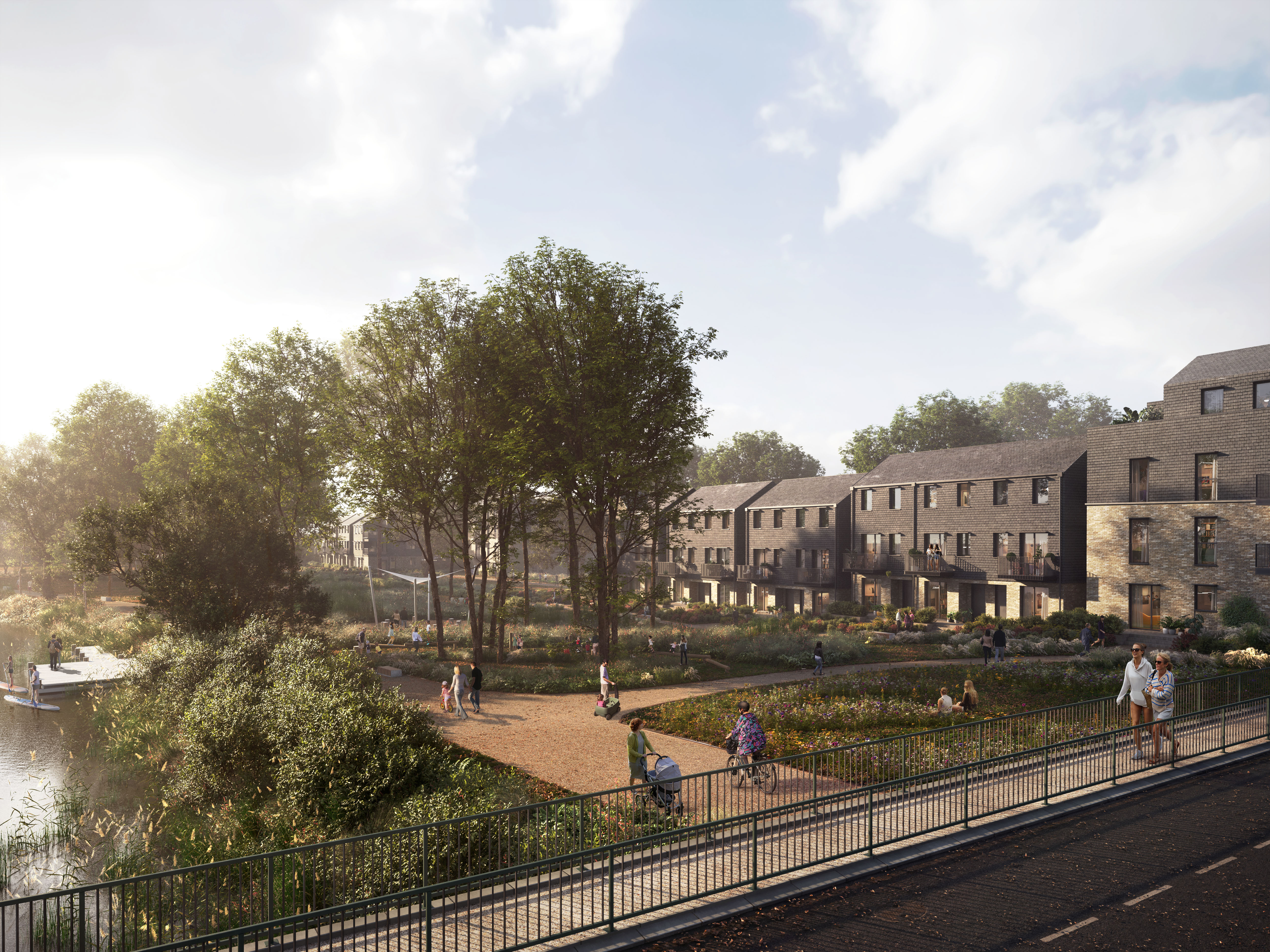 CGI of The Abbey Estate regeneration