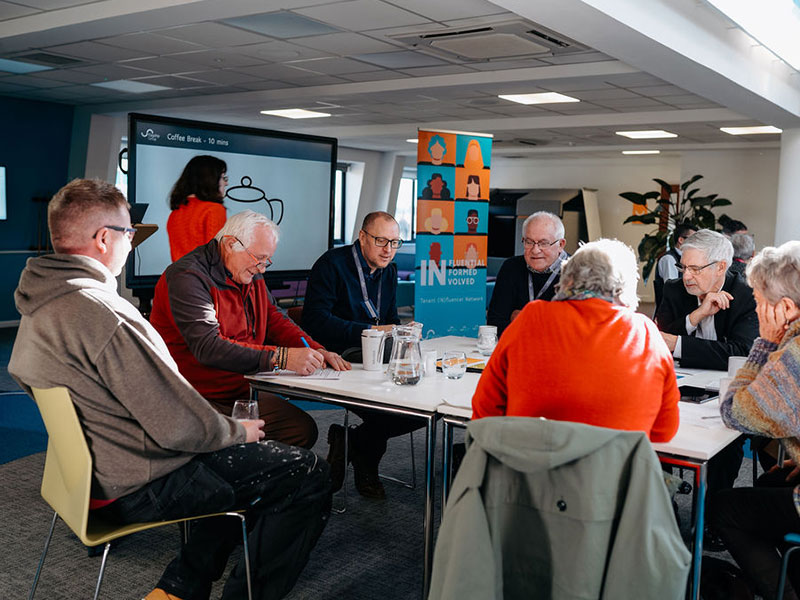 Photo of meeting with customers