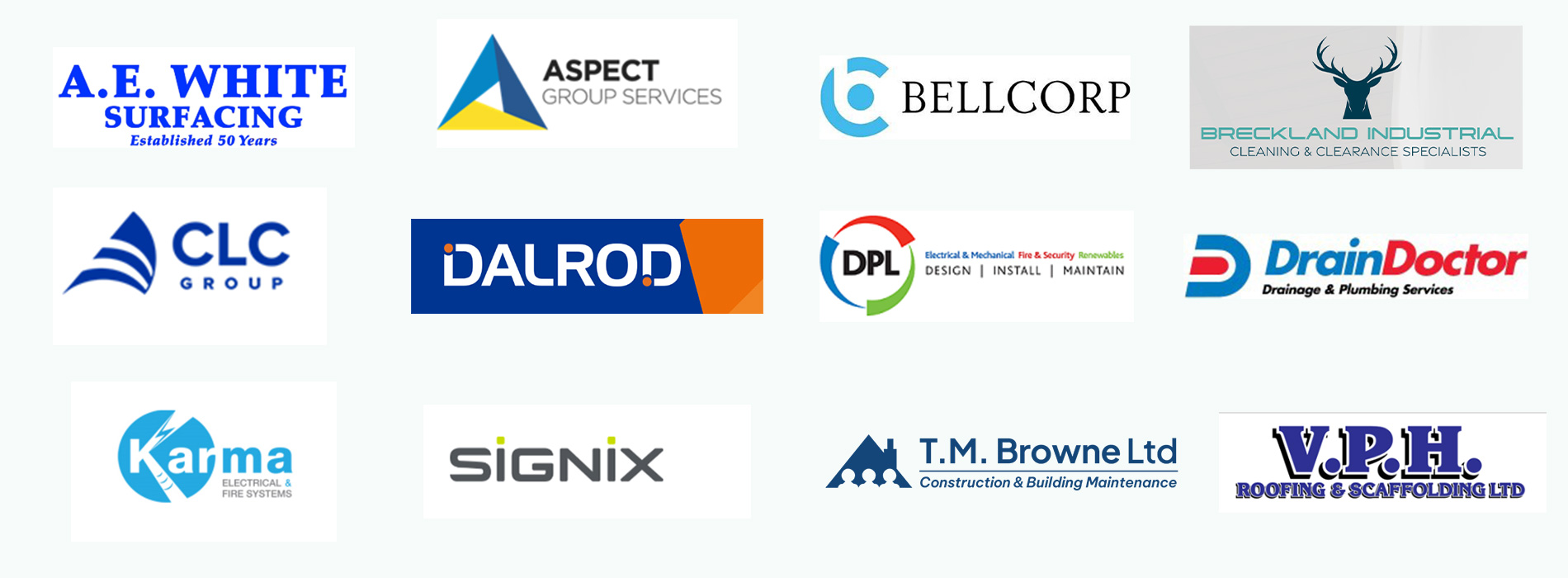 List of contractor logos